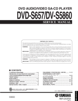 Yamaha DVDS-657 - Service Manual 